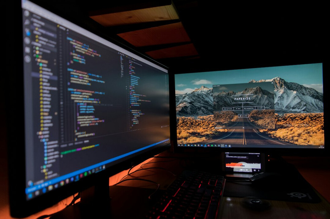 beginner learning to code on laptop